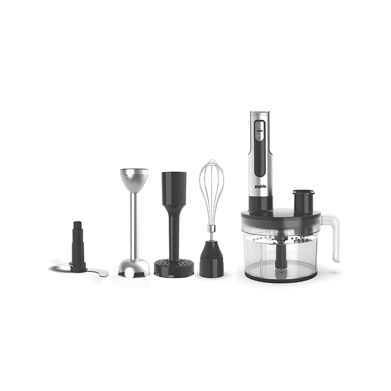 HB855BCEF Stainless Steel Multifunction Quick 1000W Hand Blender set, with Food Processor, Chopper, Slicer, Shreder Whisk, Beaker, Masher
